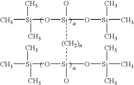 Crosslinked silicone polymers based upon spider esters