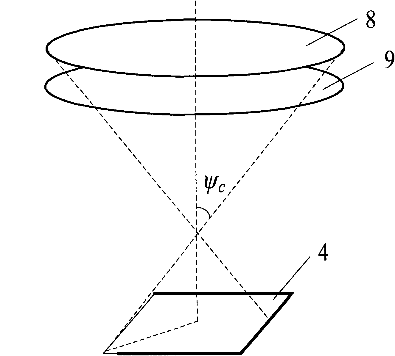 Wireless communication receiver of visible light of an LED traffic light, receiving method and application method