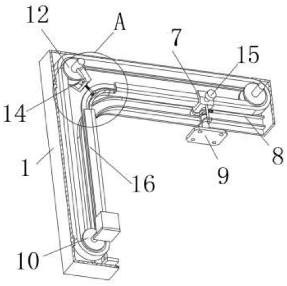 Omni-directional camera hoisting structure for tourist hotel monitoring