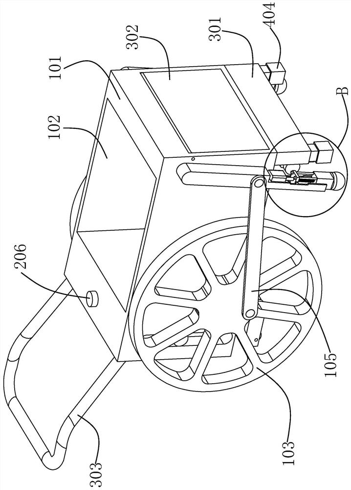 A construction site trolley