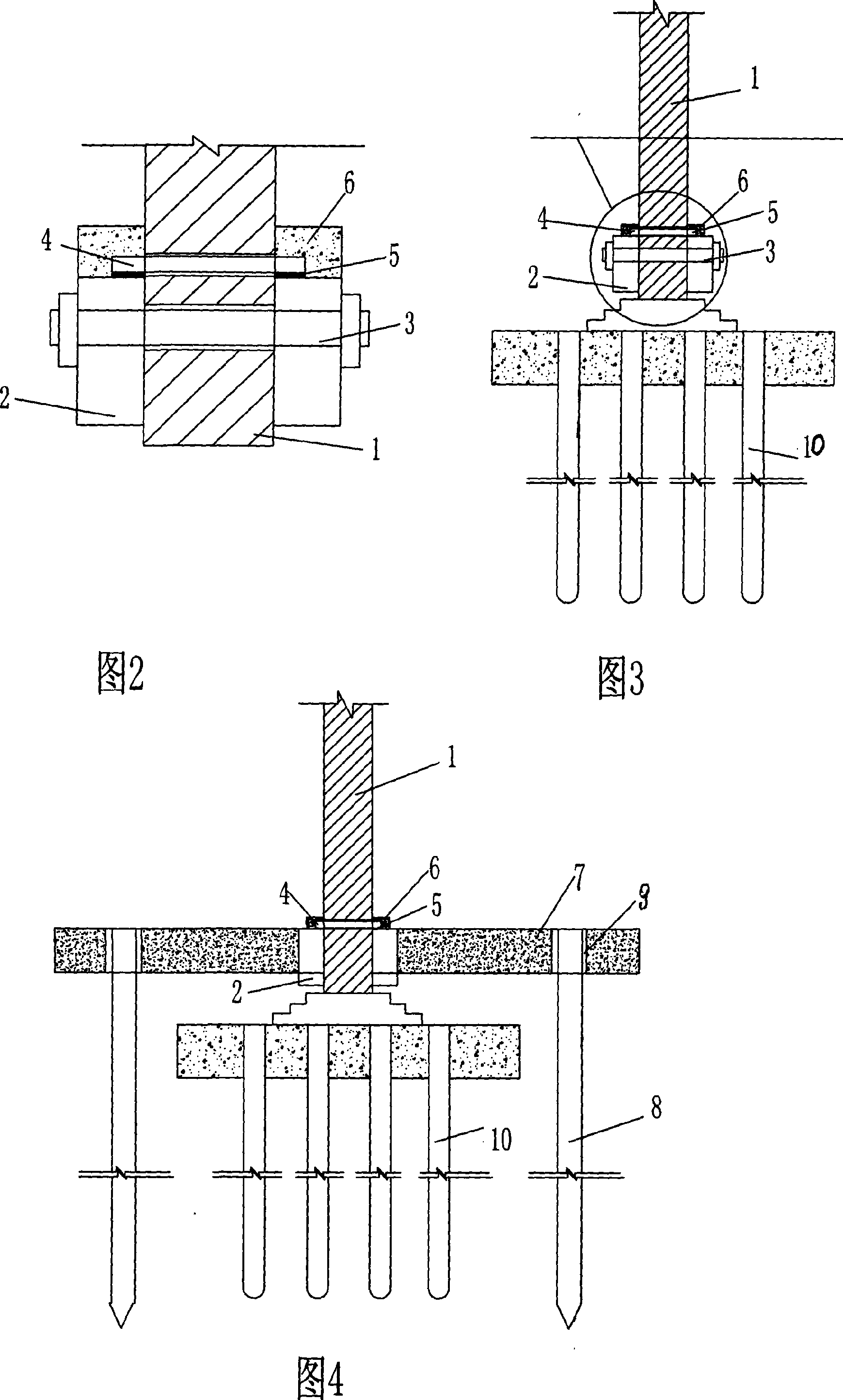 Construction method for increasing to build multi-storey basement to original building