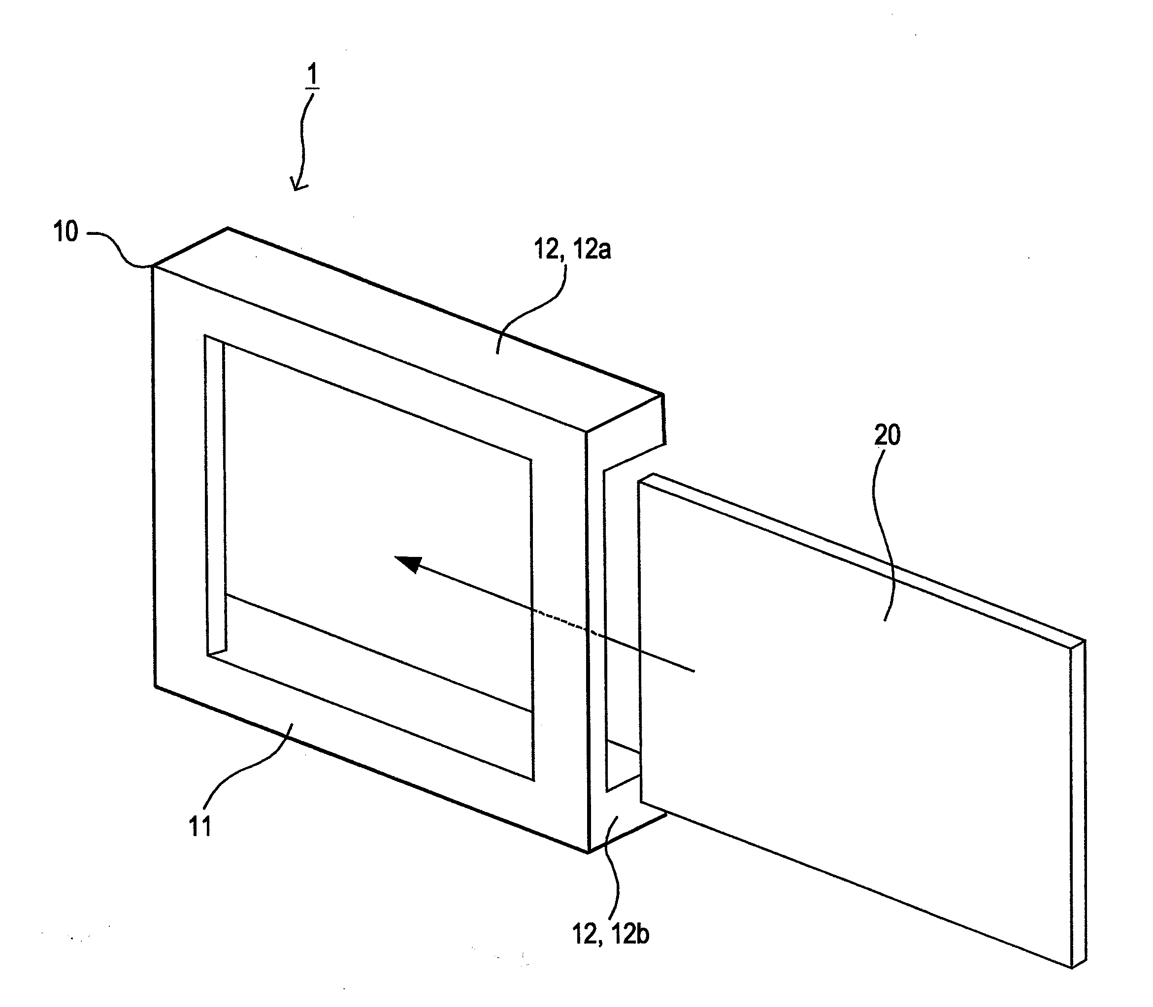 Frame unit for video display devices, and video display device