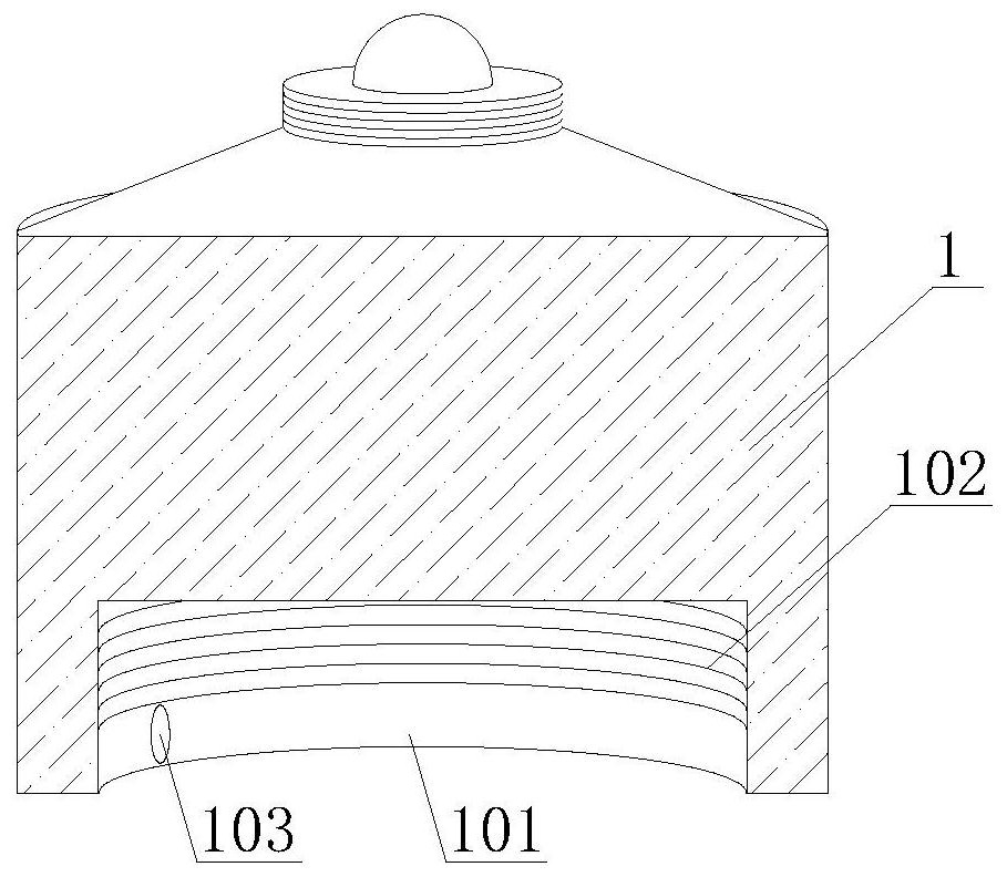 A heat-dissipating LED lamp with high light transmittance