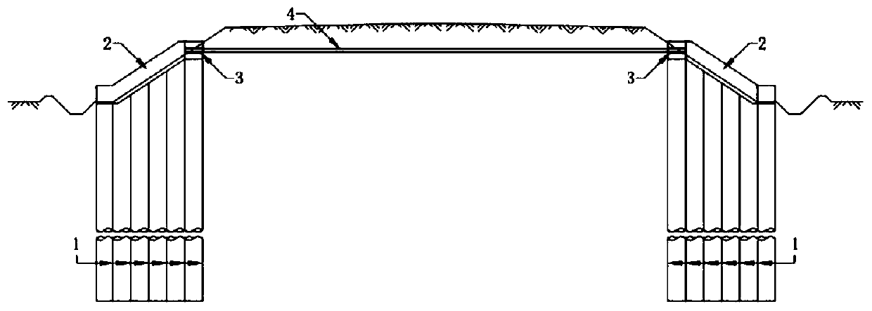 Jacking frame overpass construction method based on self-anchored prestressed overhead system