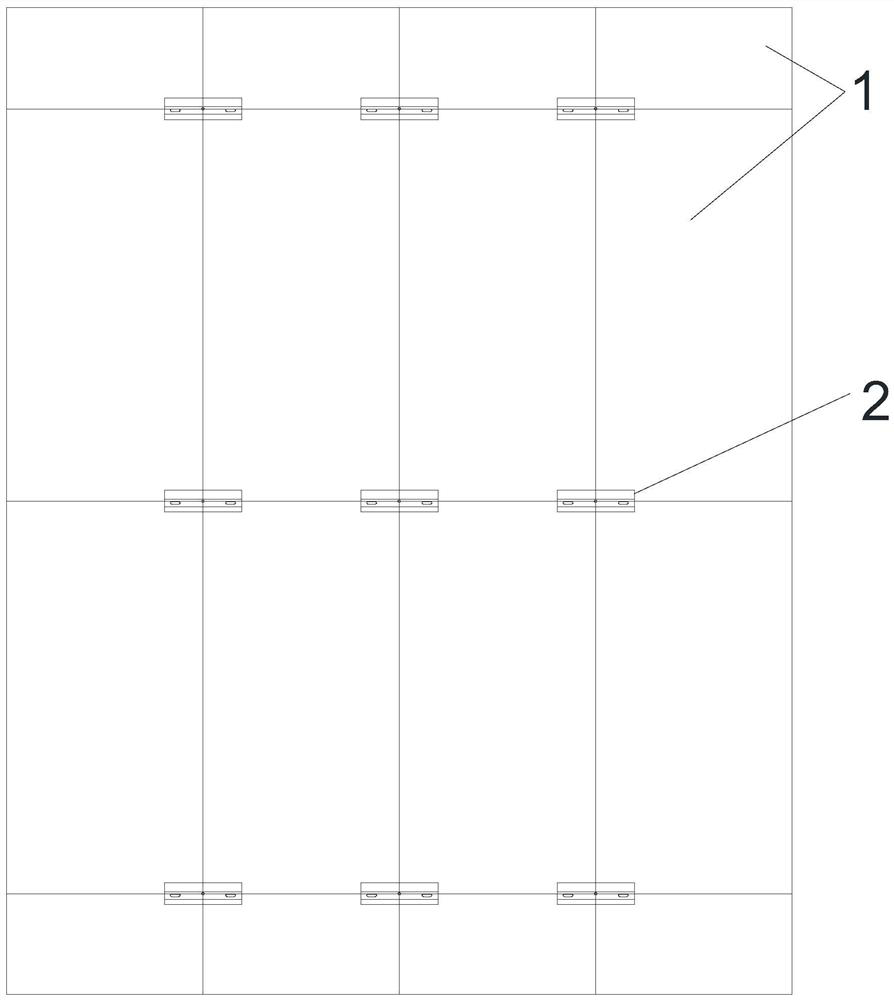 Connecting structure of composite wallboards