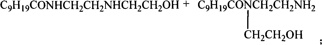 Dicarboxy capric acid acidamide surfactant and synthetic method