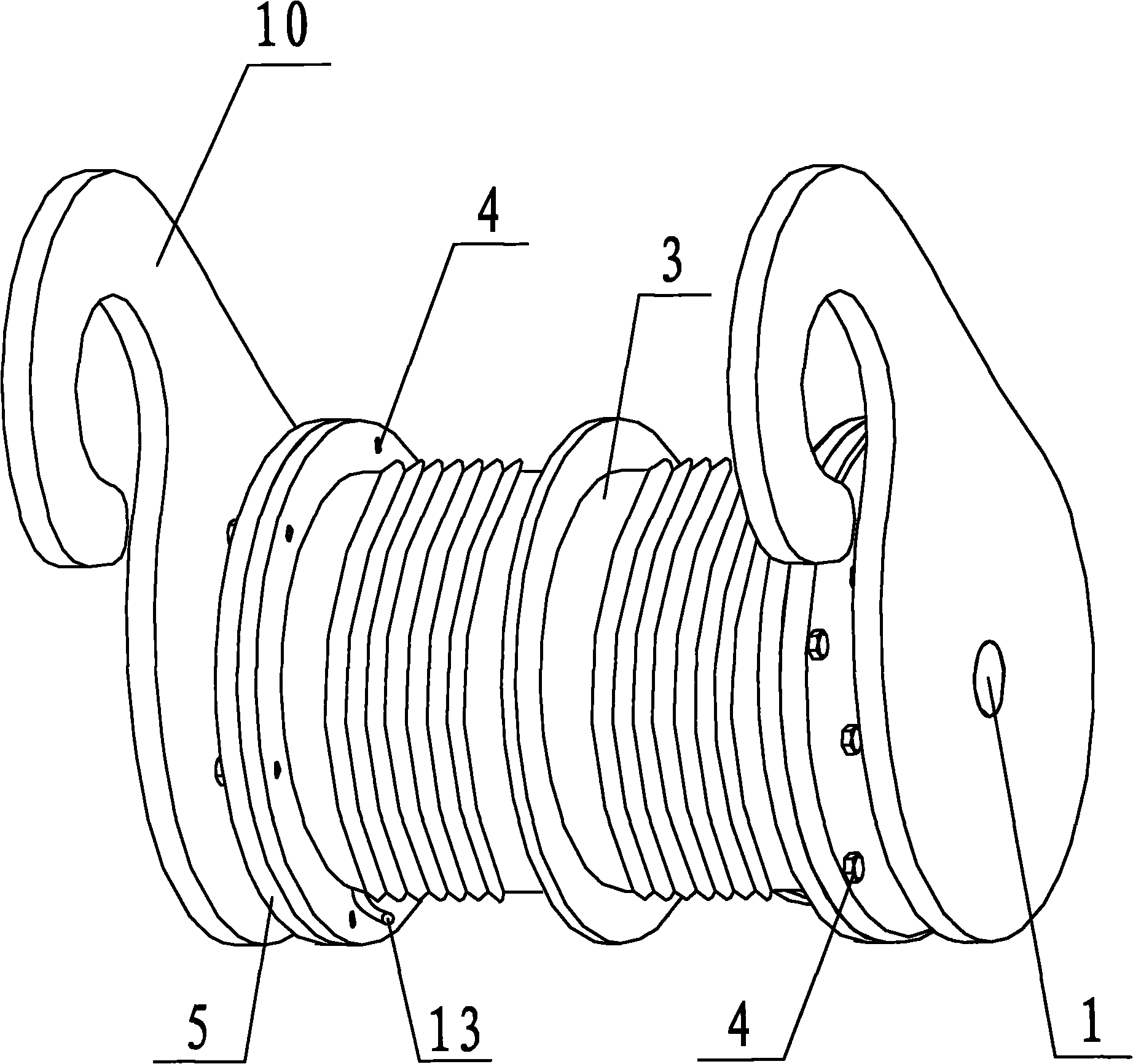 Hydraulic resistance type tall building escape device