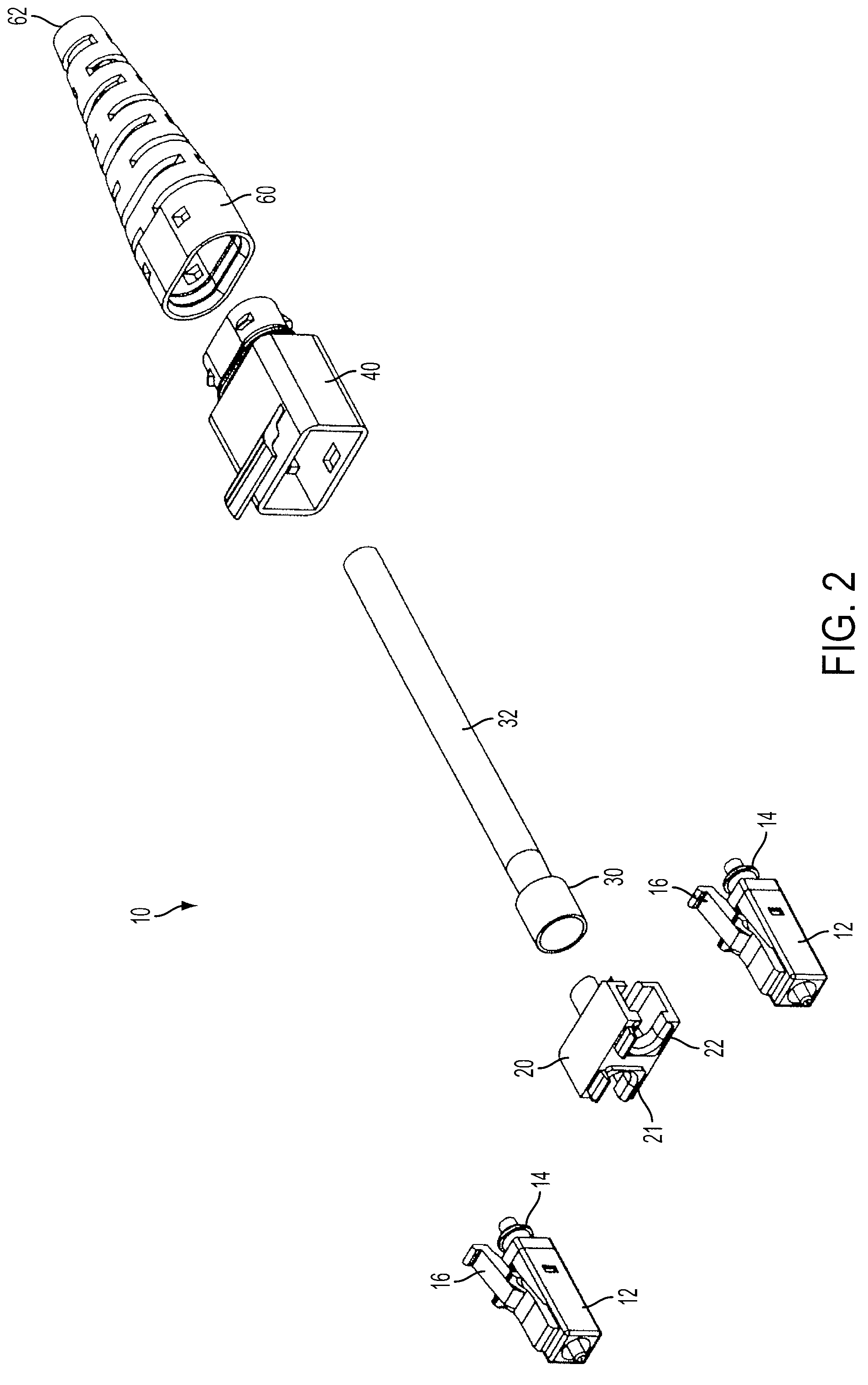 Single boot for duplex fiber optic connectors