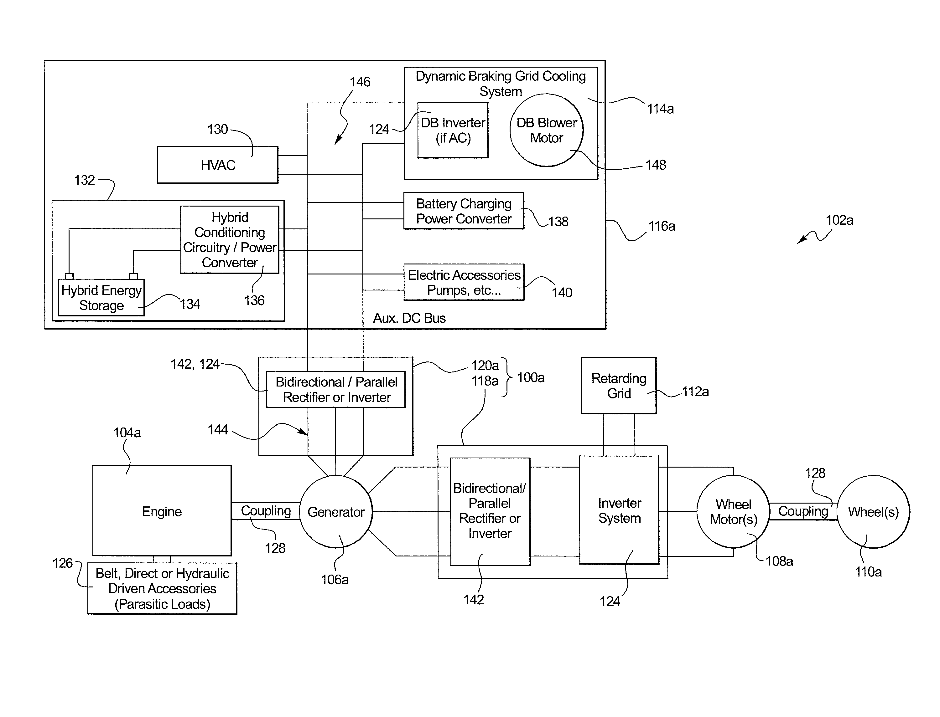 Method and system for eliminating fuel consumption during dynamic braking of electric drive machines