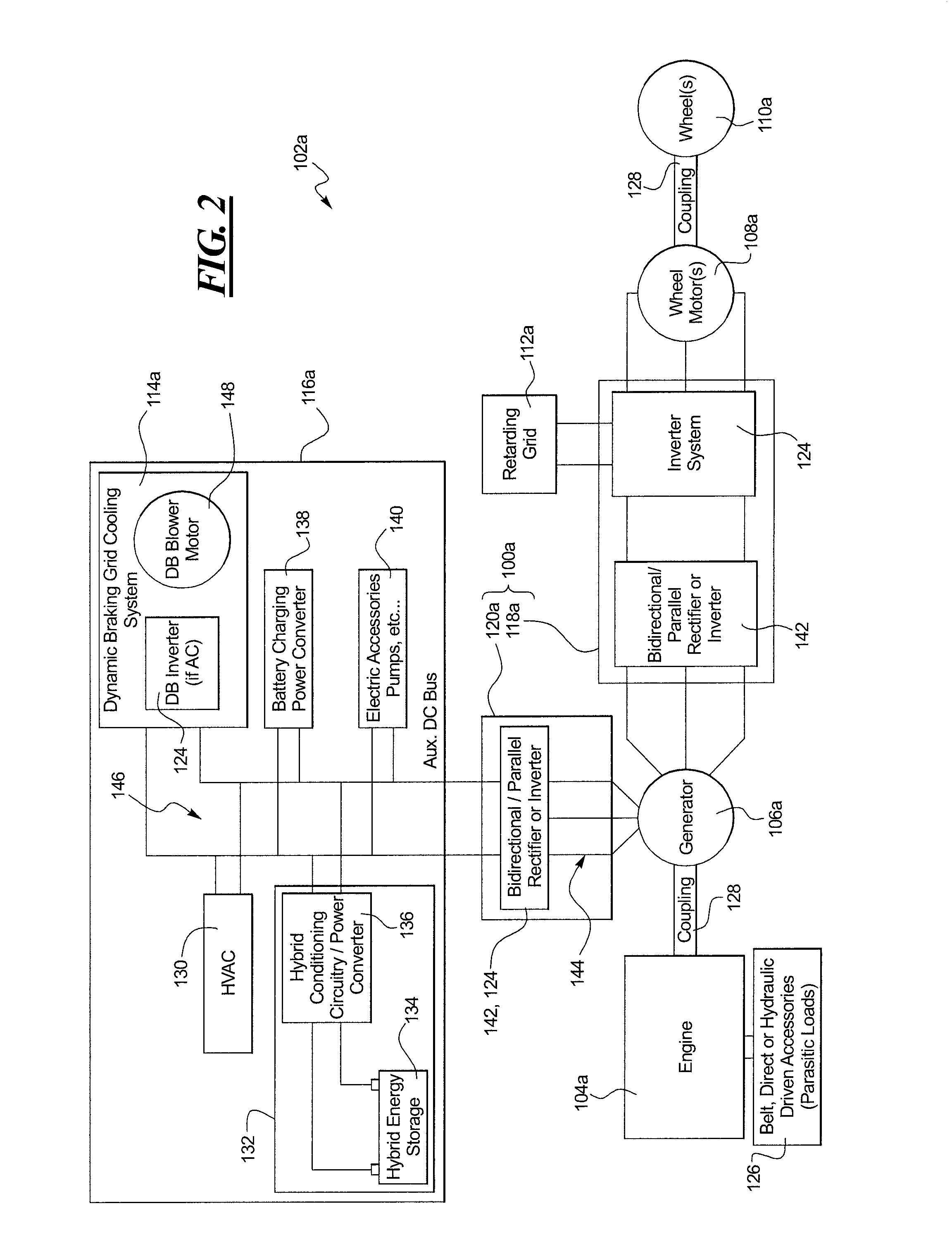 Method and system for eliminating fuel consumption during dynamic braking of electric drive machines