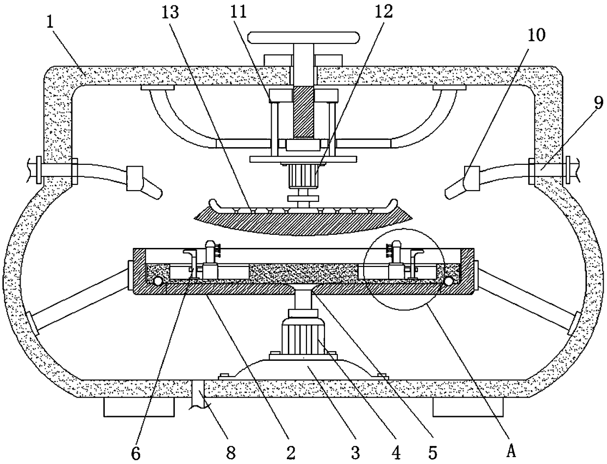 Circular-ashtray washing equipment