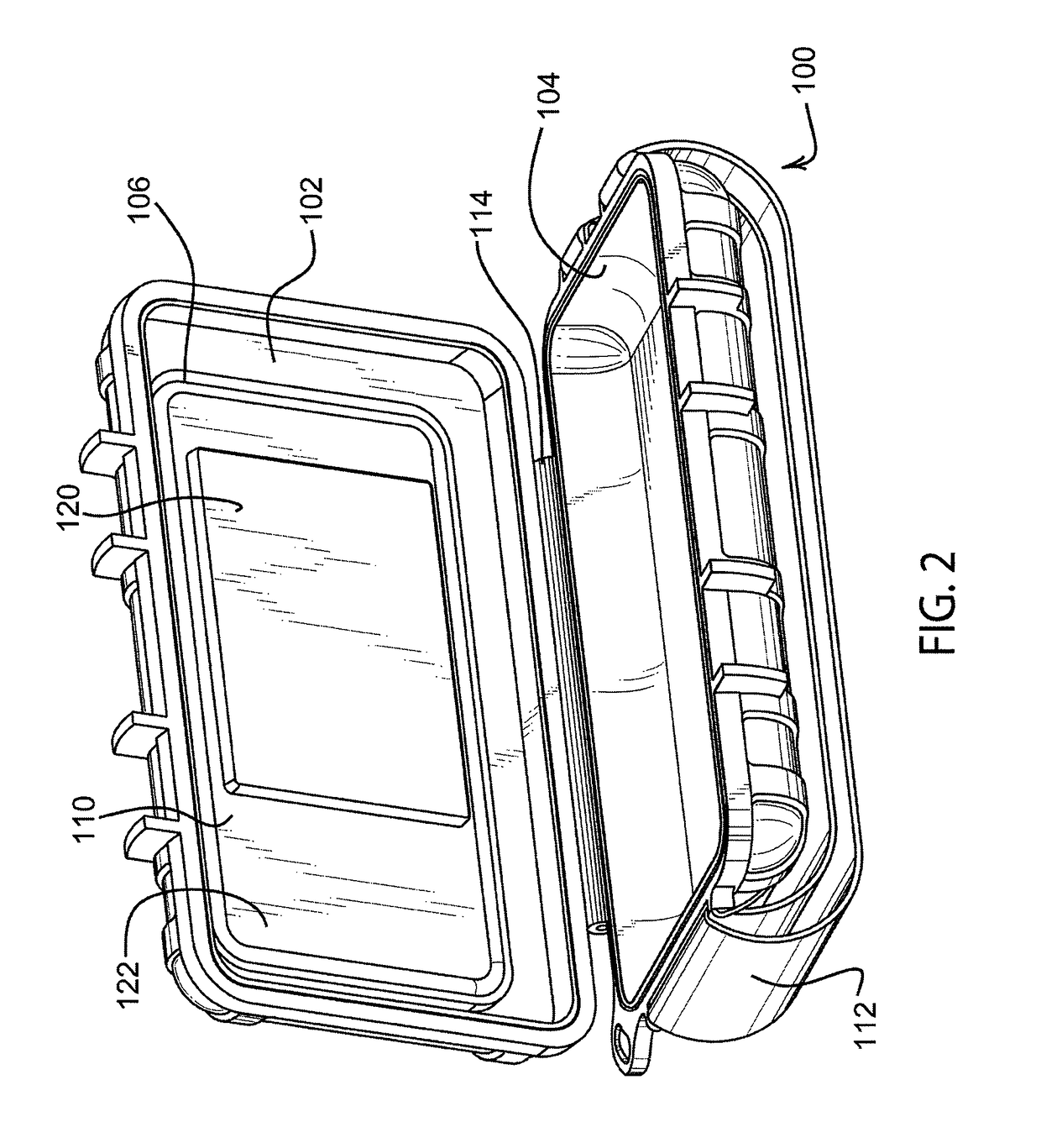 Protective enclosure for touch screen device