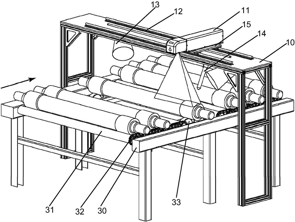 Laser cleaning device and method for axis parts