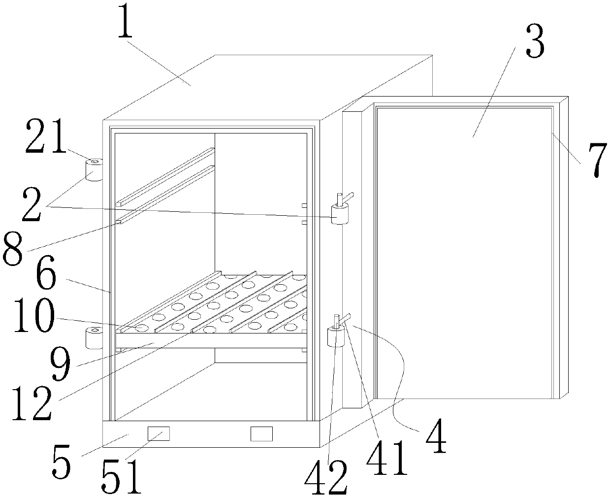 Electric appliance cabinet convenient to adjust and move