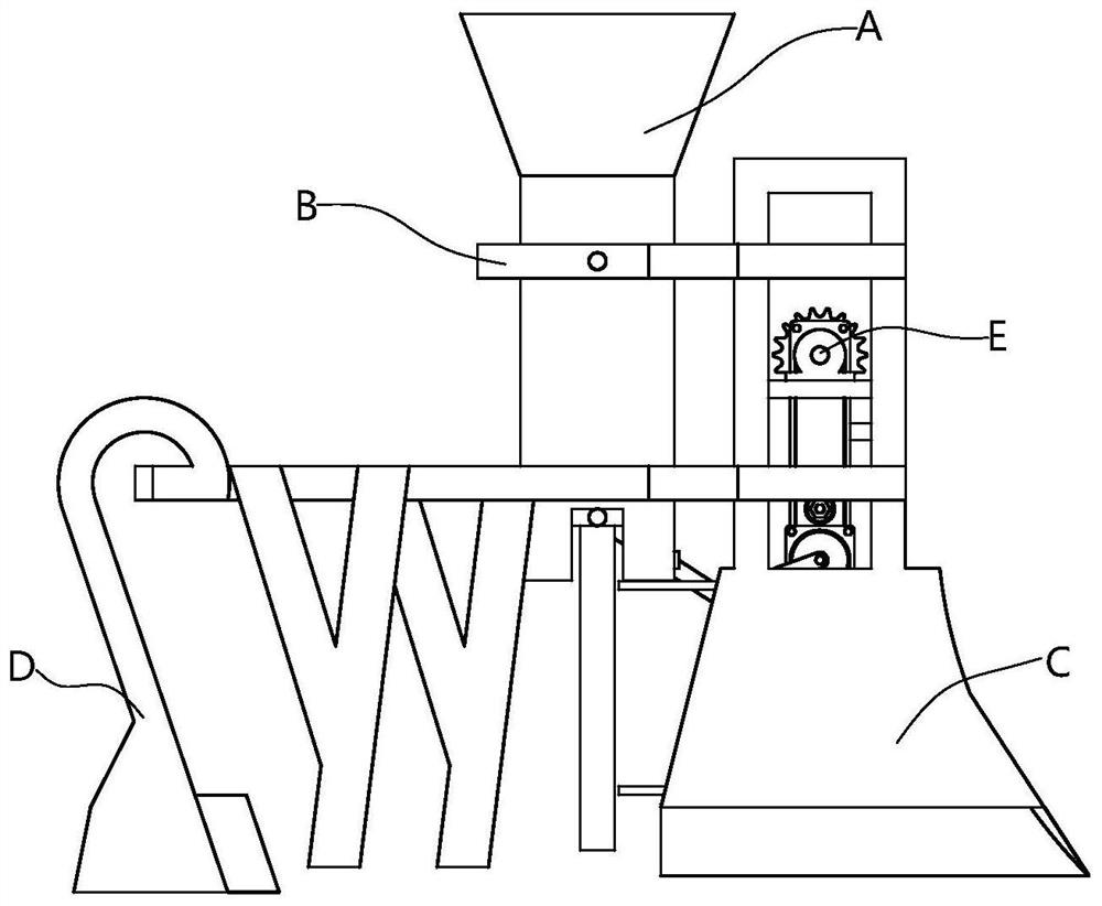 A kind of circulation type rape pot seedling transplanting device