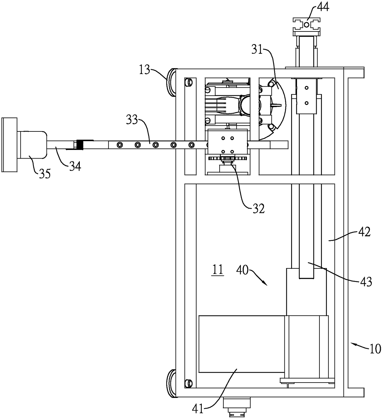 Crawling robot and crawling rod structure thereof