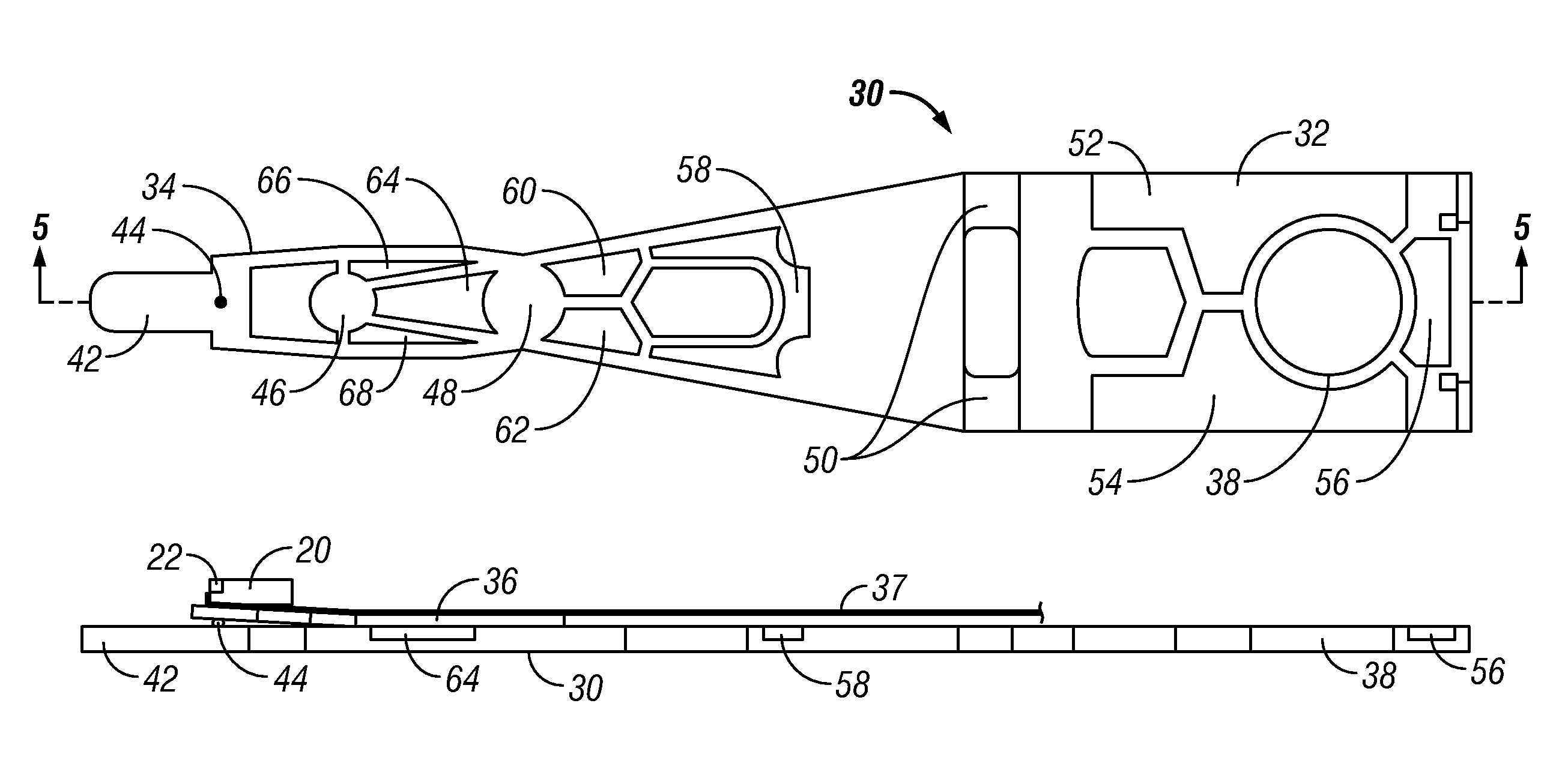 Method of manufacturing a suspension using coining