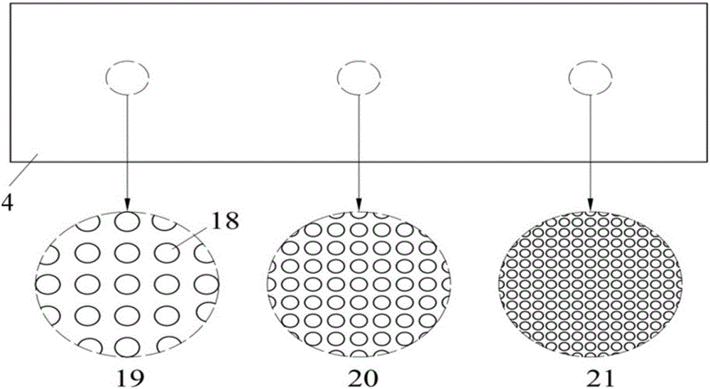 Preparation device of structure type infiltration gradient surface