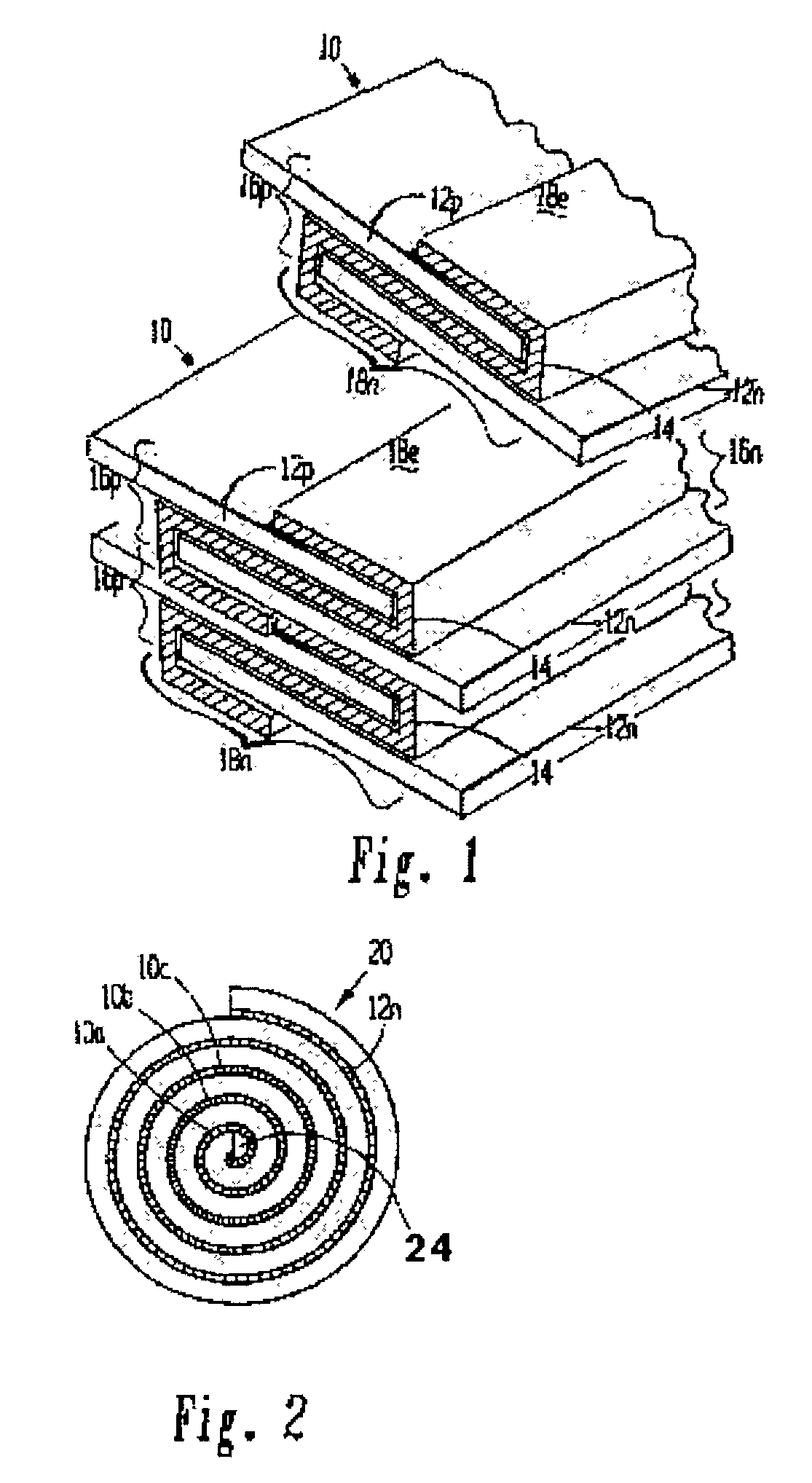 Cell structure for electrochemical devices and method of making same