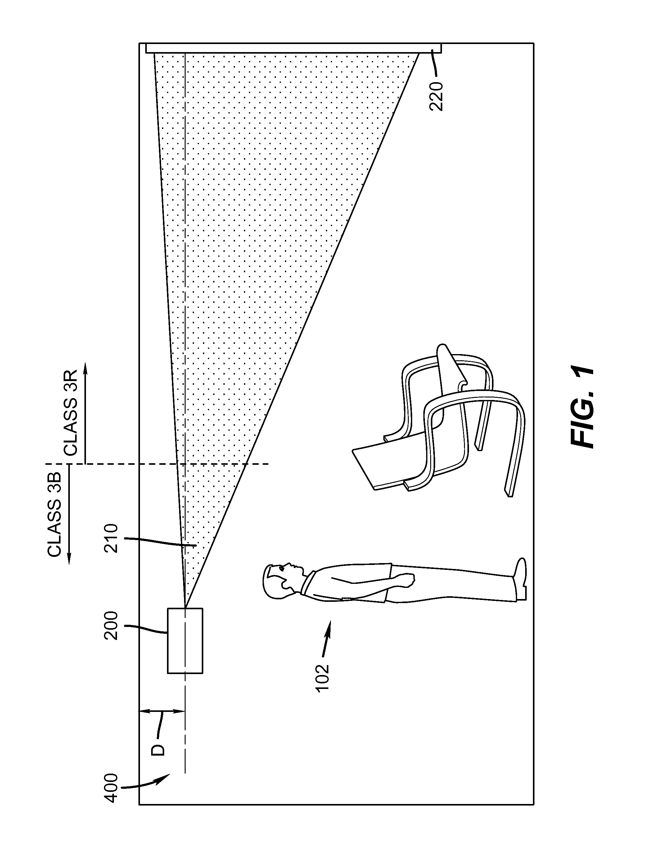 Enhanced safety during laser projection