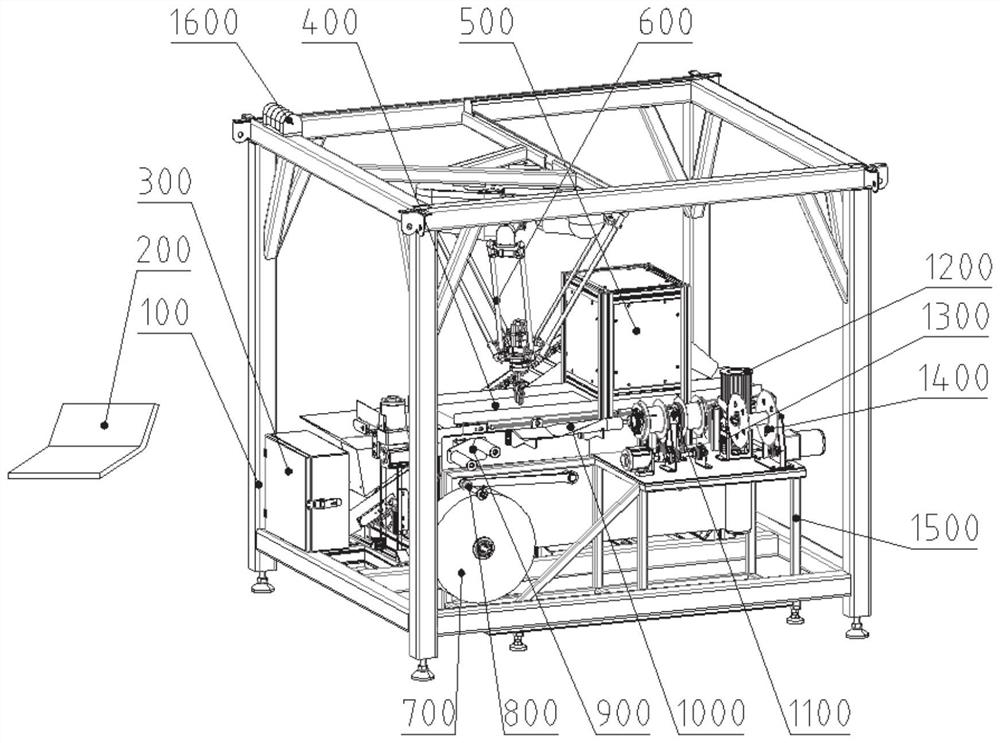 Intelligent precise seed rope braiding machine