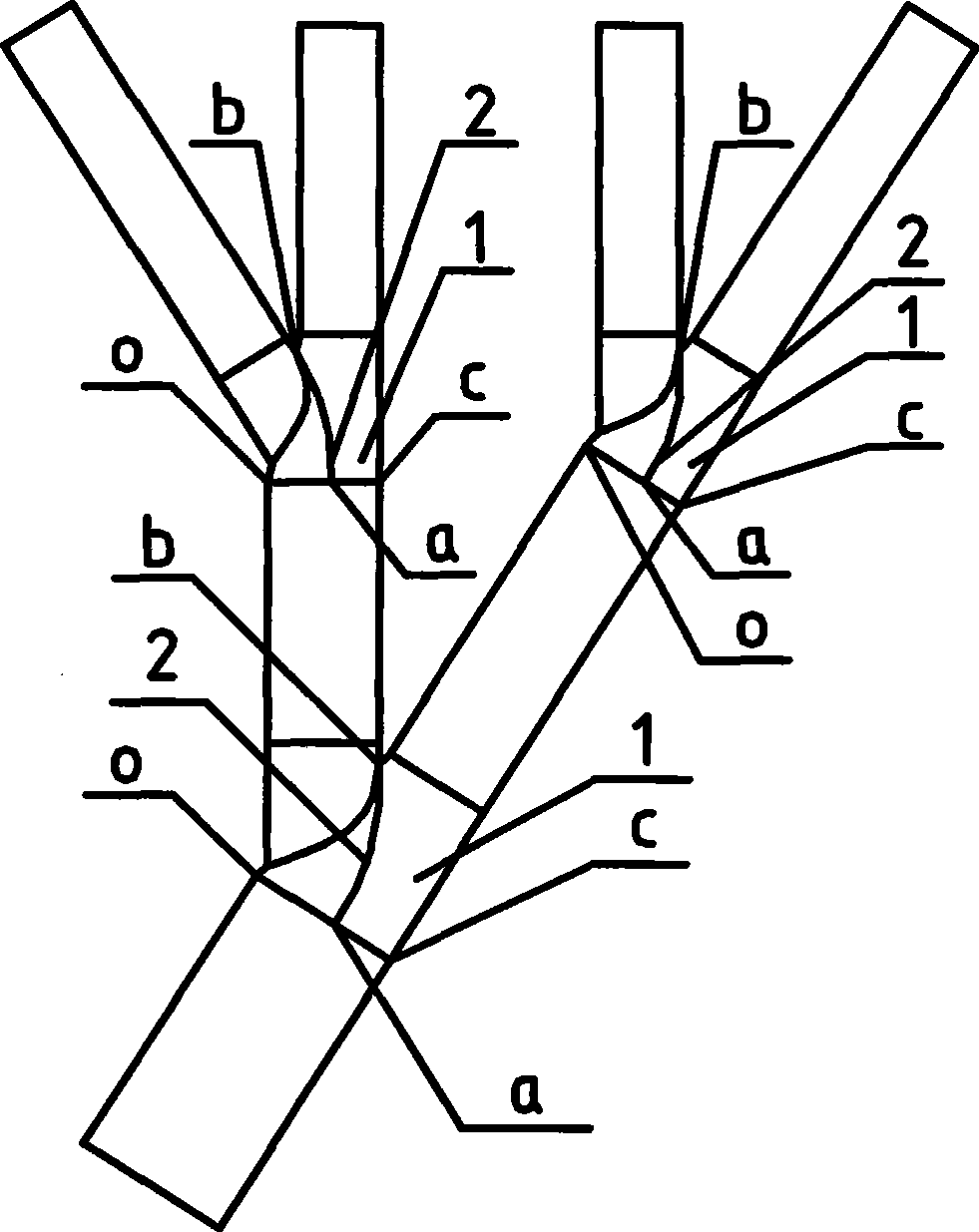 Internal steam conduction apparatus of direct air cooling branch-shaped exhaustion duct system