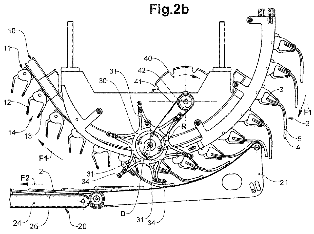 Device and method for conveying flat objects