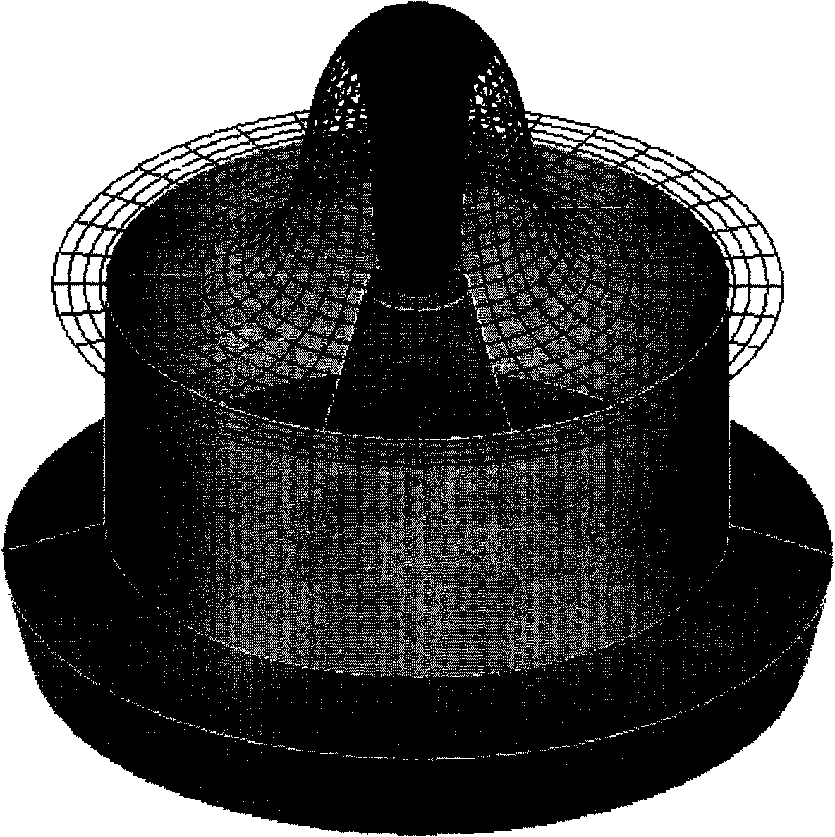 Method for preparing carbon nano-tube by diffusion flame with stable limited area