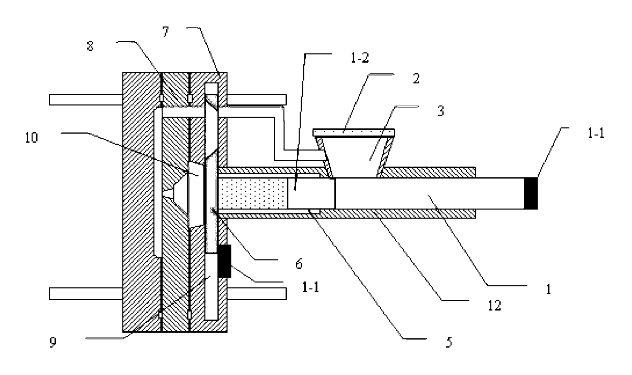 Pulse discharge auxiliary die-casting device and method