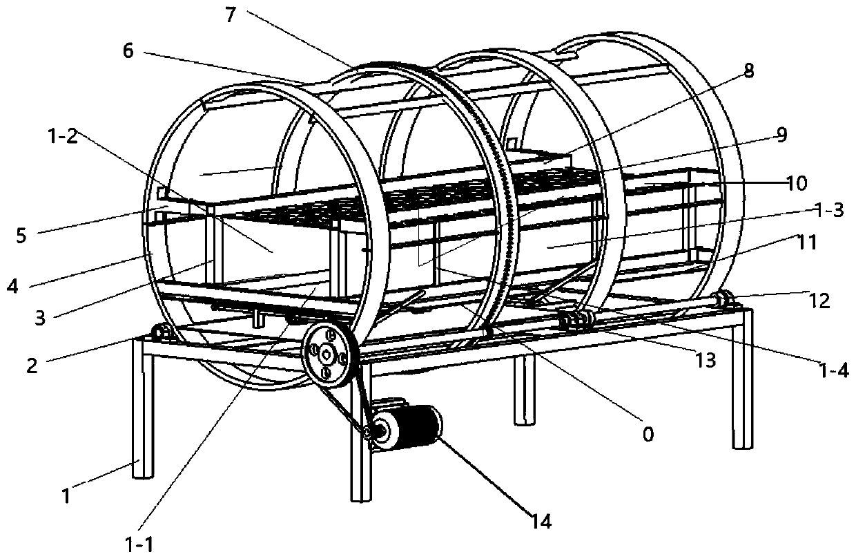 Cylindrical nursing bed