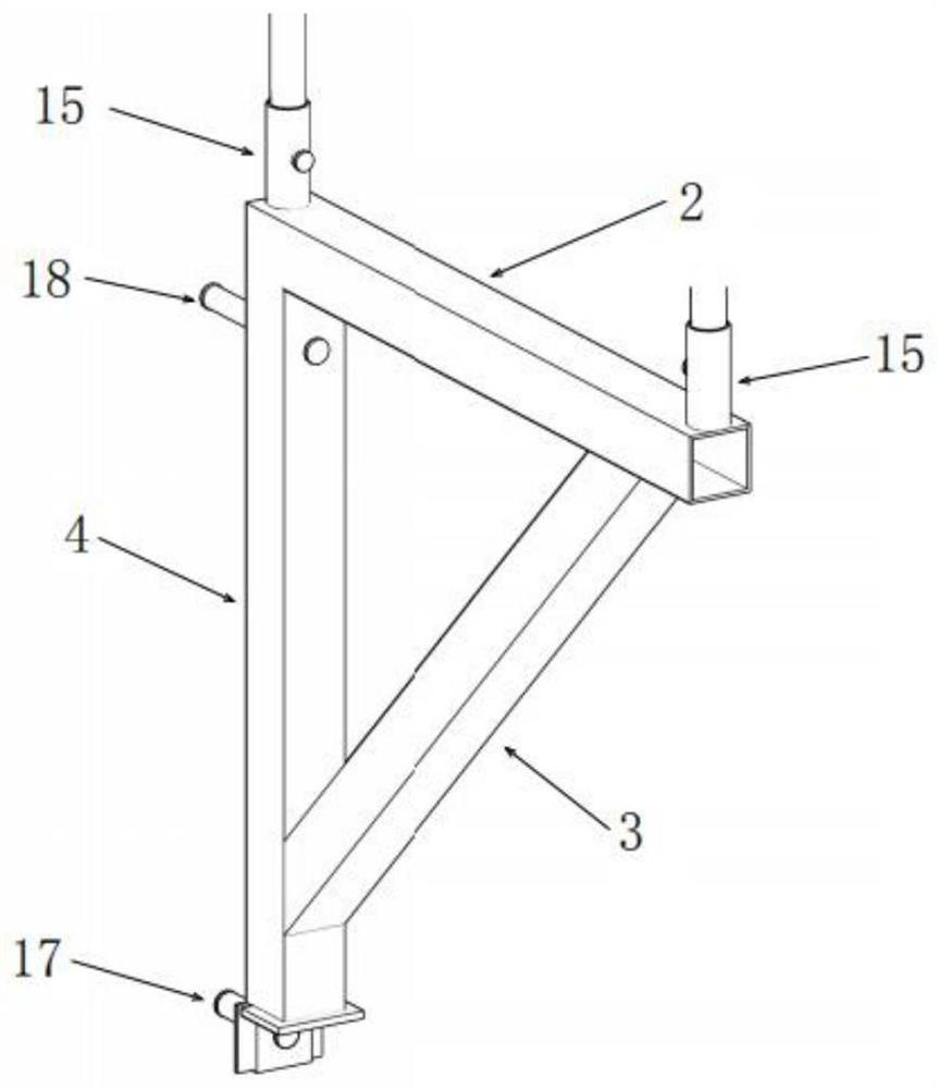 Stiffening plate supporting type outer-frame-free construction platform used for residential building and method