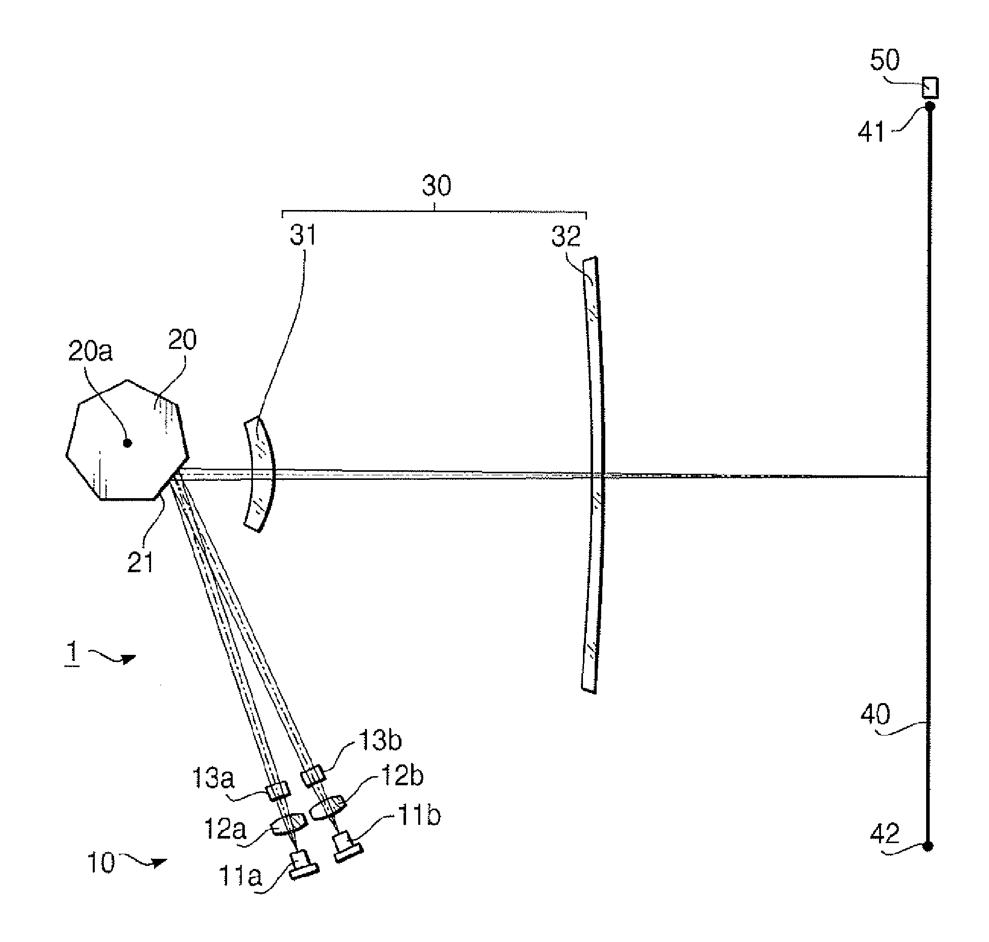 Light scanning device and scanning optical system