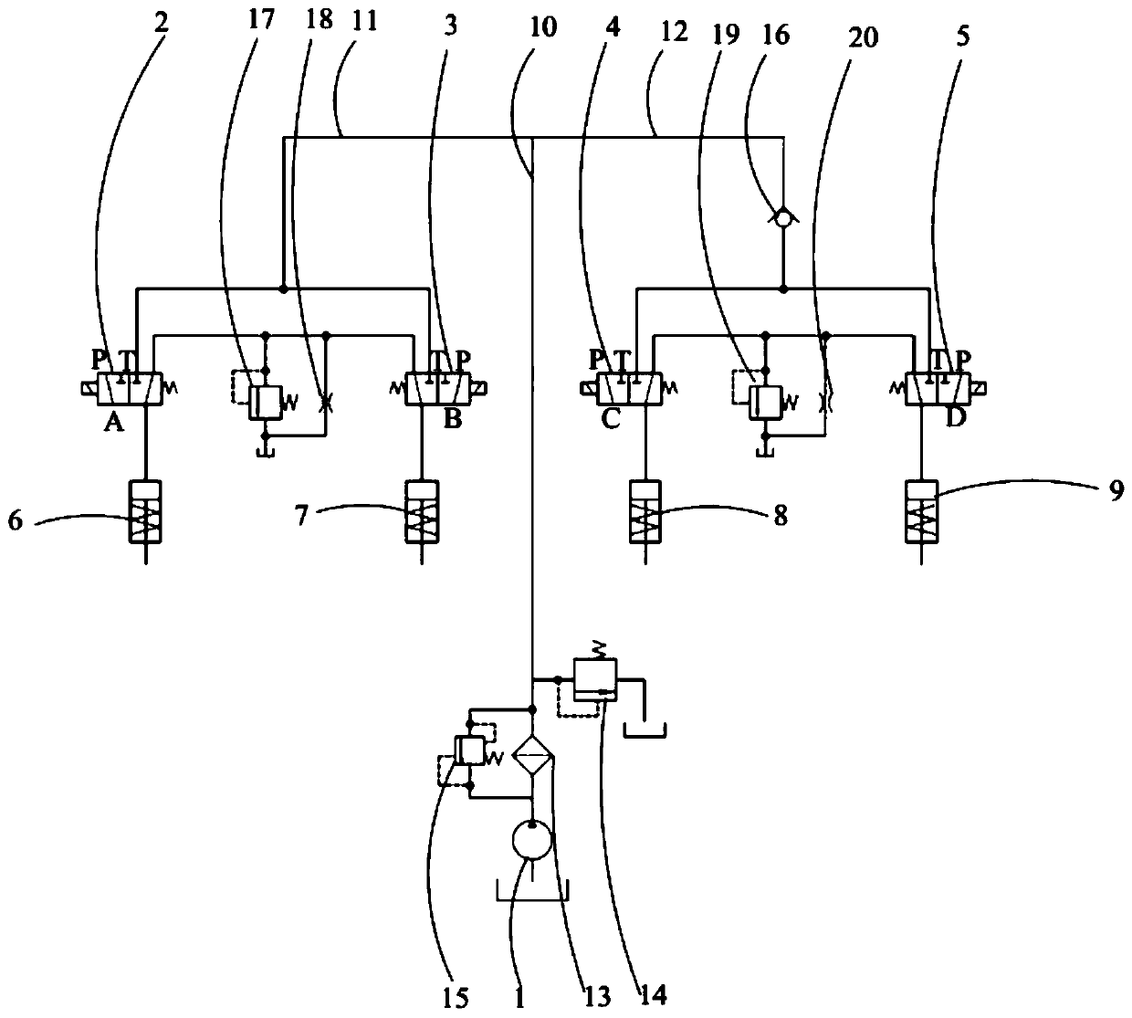 Steering brake system and steering brake control method