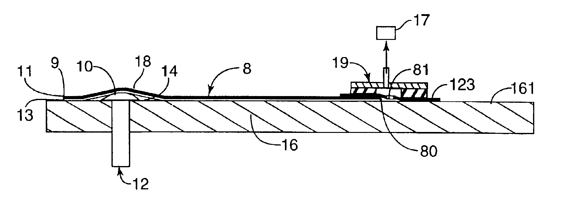 Method of conforming an adherent film to a substrate by application of vacuum