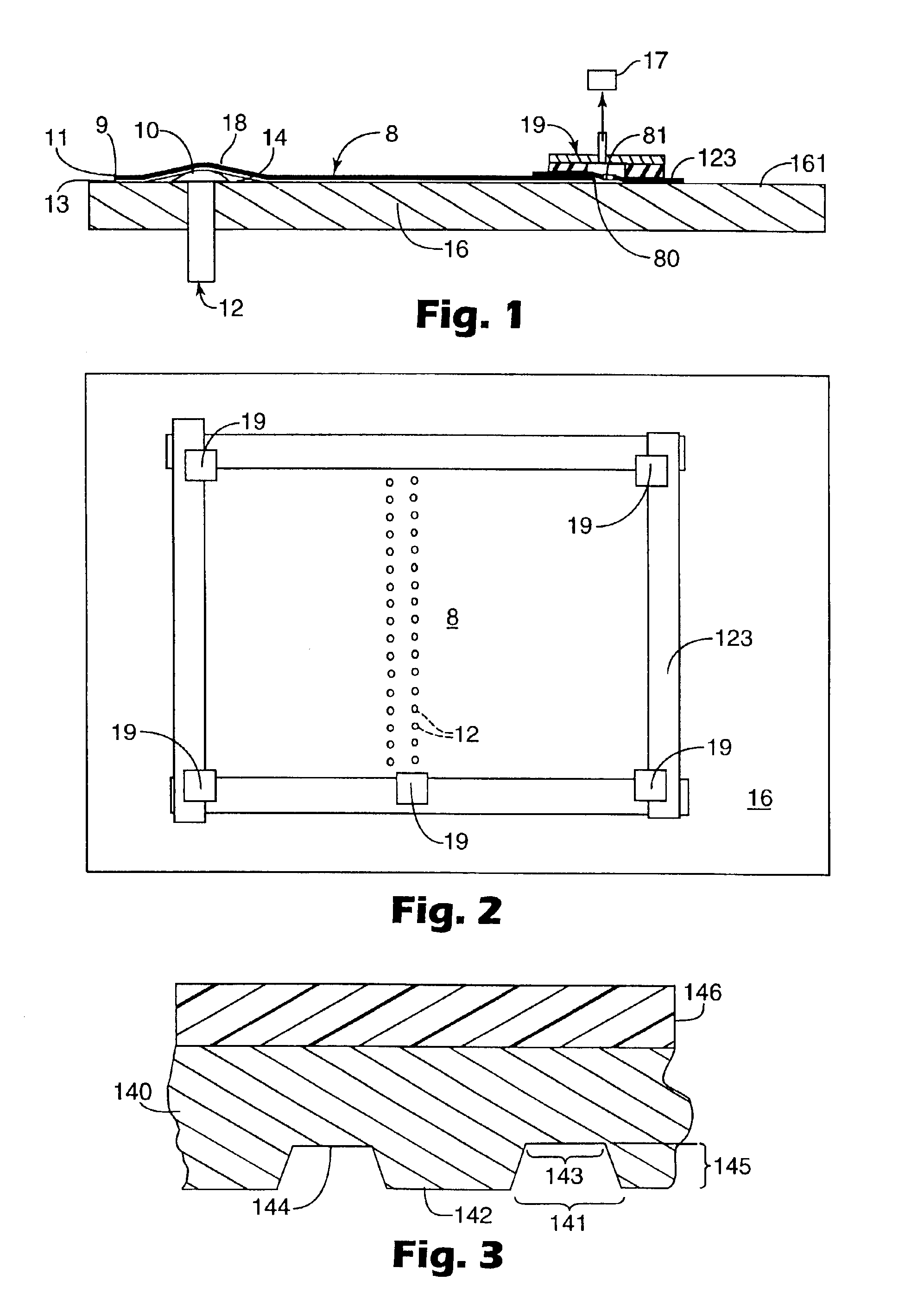 Method of conforming an adherent film to a substrate by application of vacuum