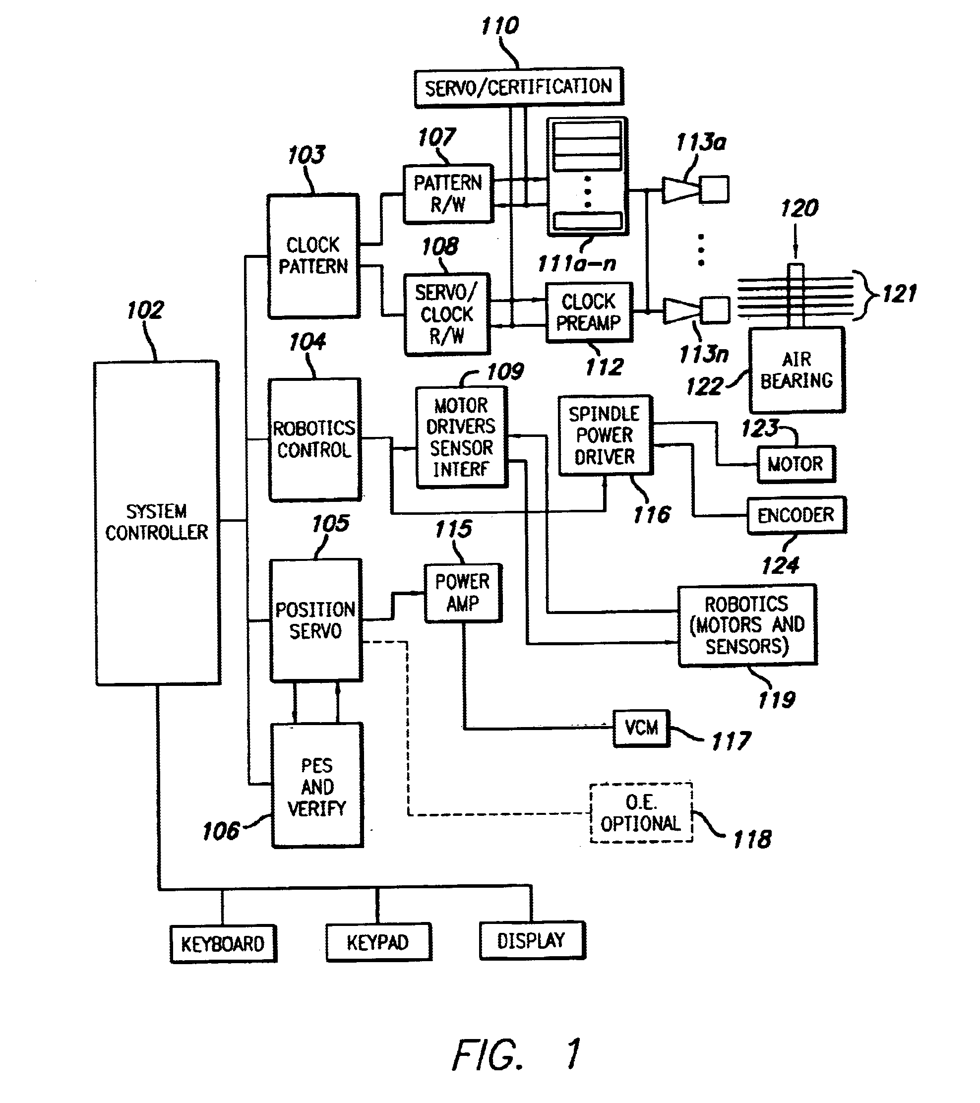 Media servowriting system