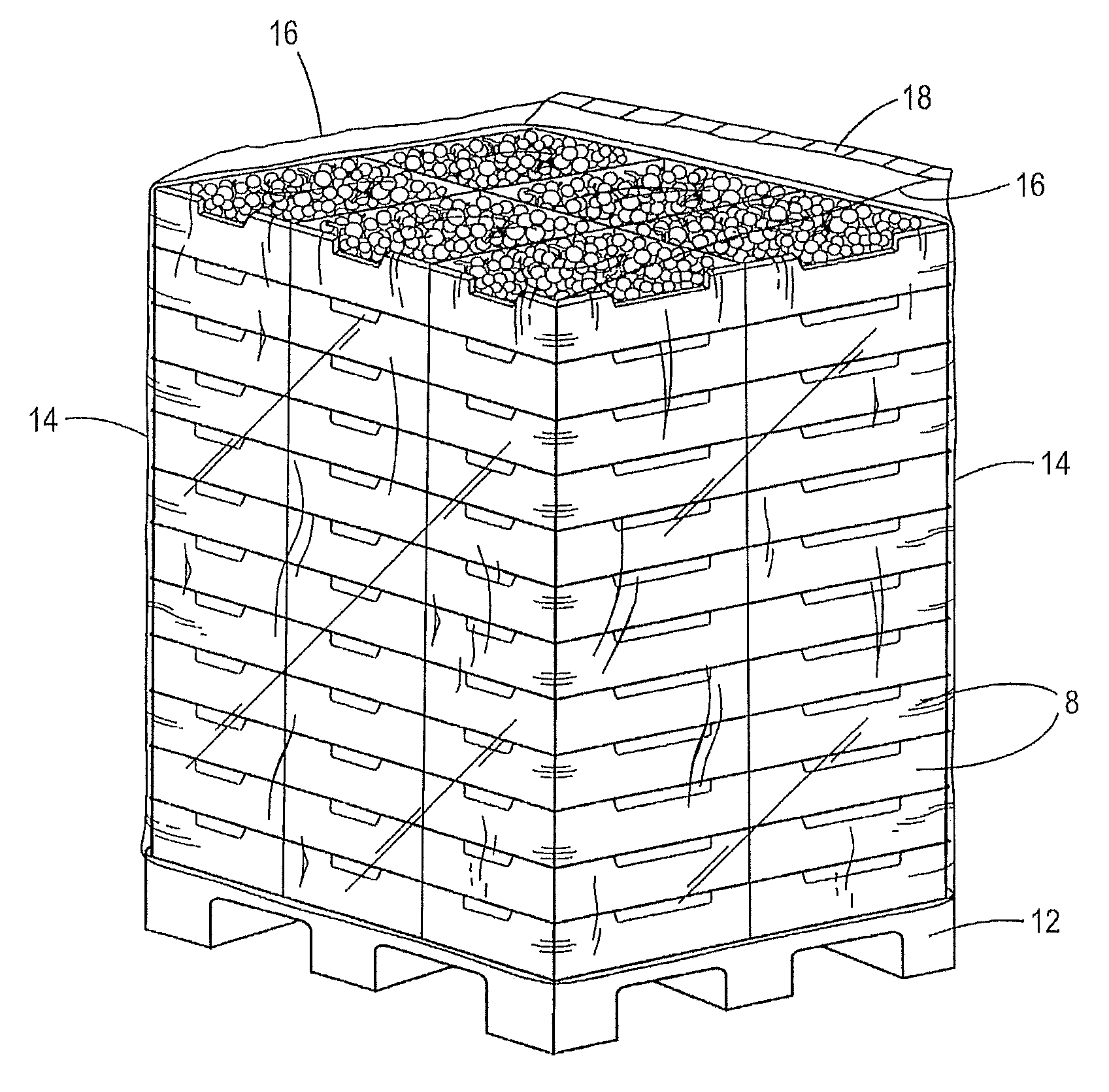 Process for the substantial prolongation of the storage life of grapes