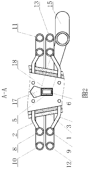 Internal cooling device of oxidized pellet shaft furnace