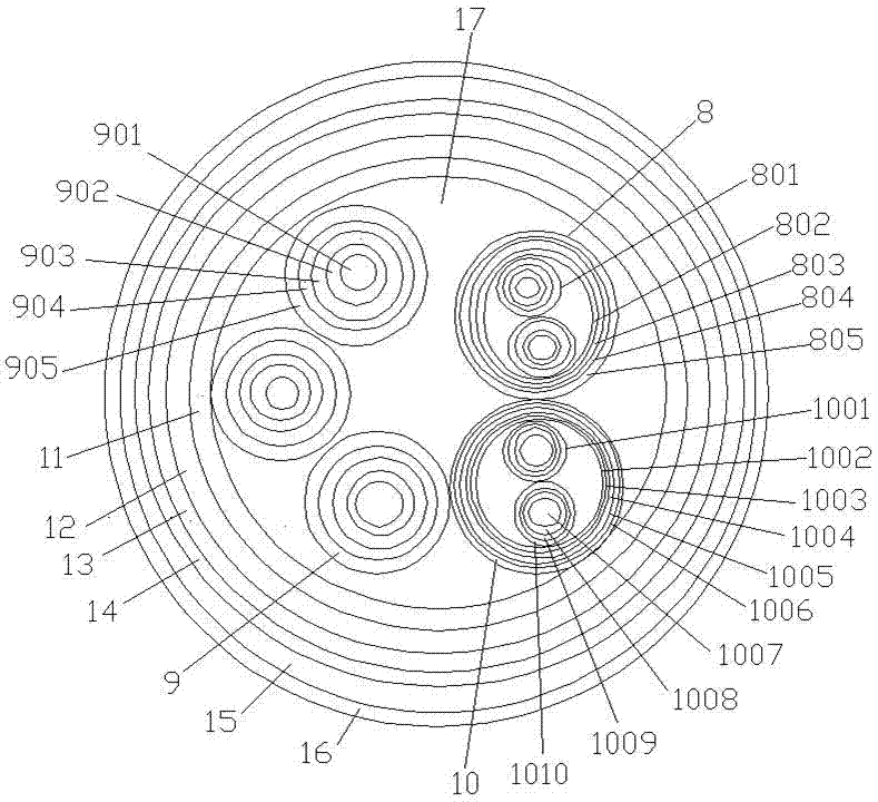 Manufacturing method of fireproof cable for multifunctional rail transit