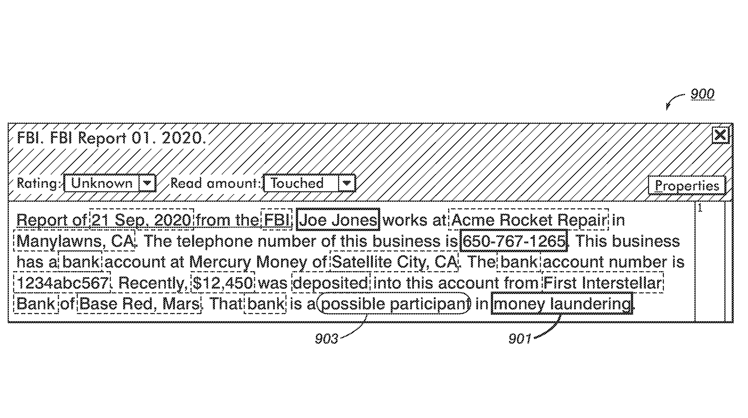 Method, apparatus, and program product for efficiently defining relationships in a comprehension state of a collection of information