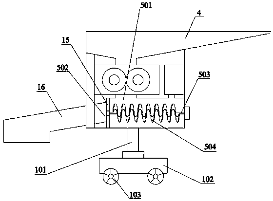 Ecological restoration device for sand and gravel plants