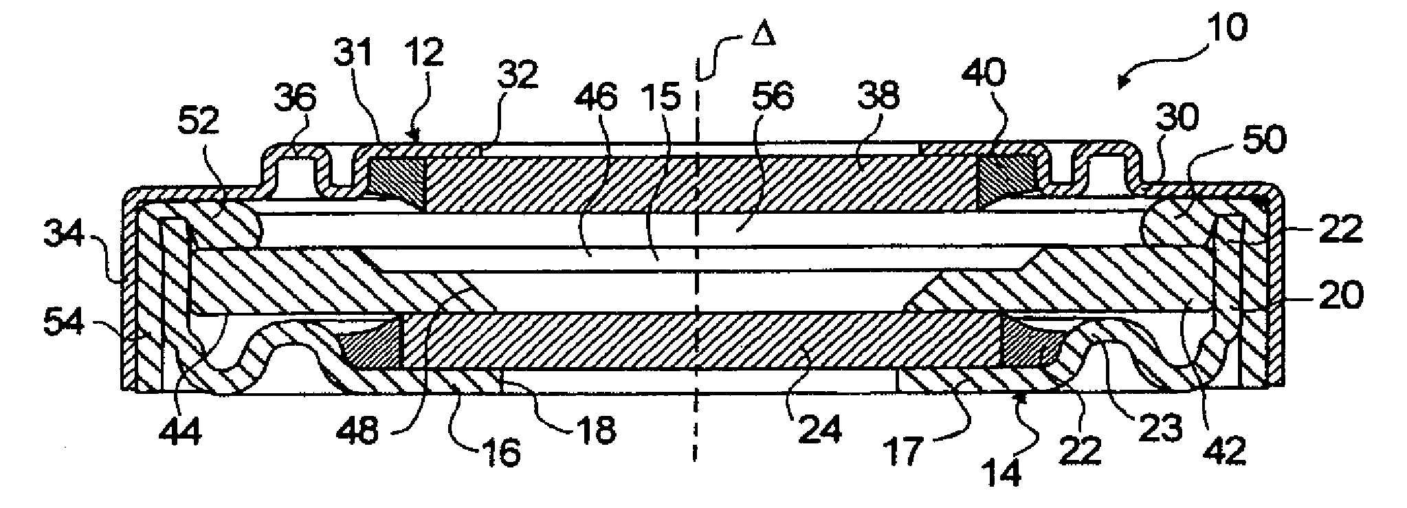 Lens of variable focal length