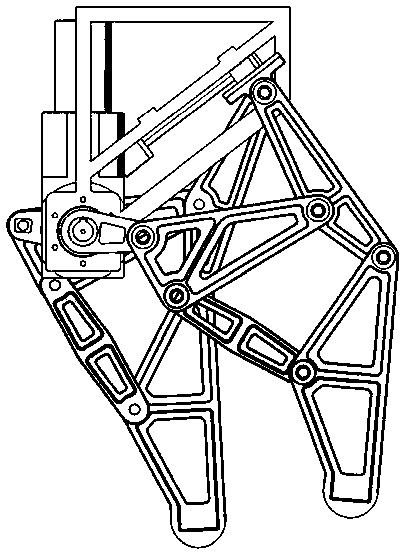 A walking carrying platform with adjustable foot track