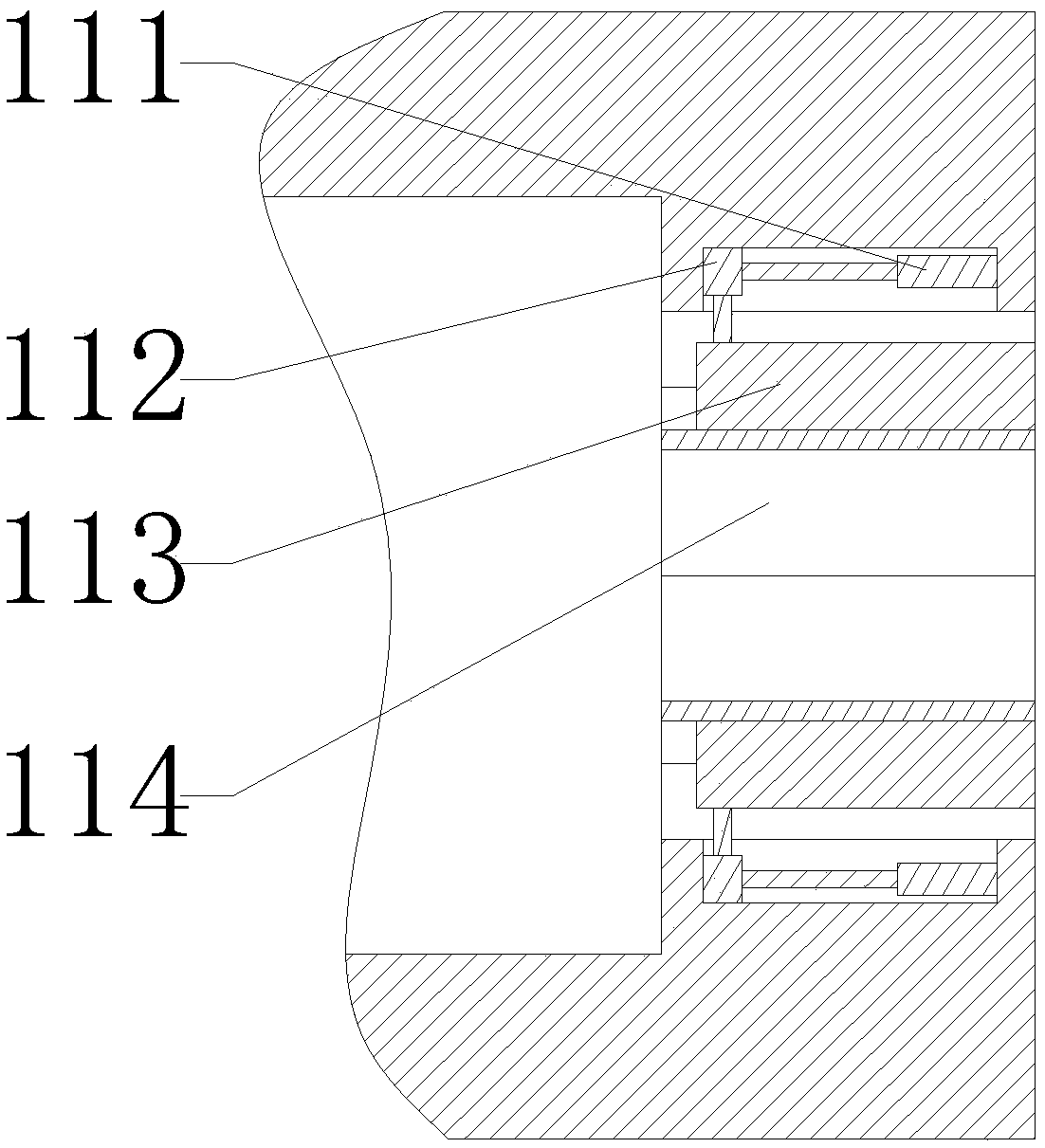 Pine thin solid wood ring obtaining system