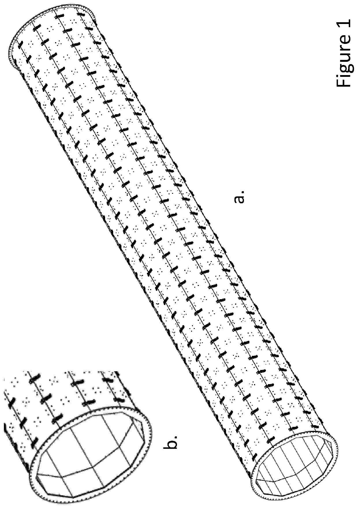 Double walled tube segment and method for producing said tube segment