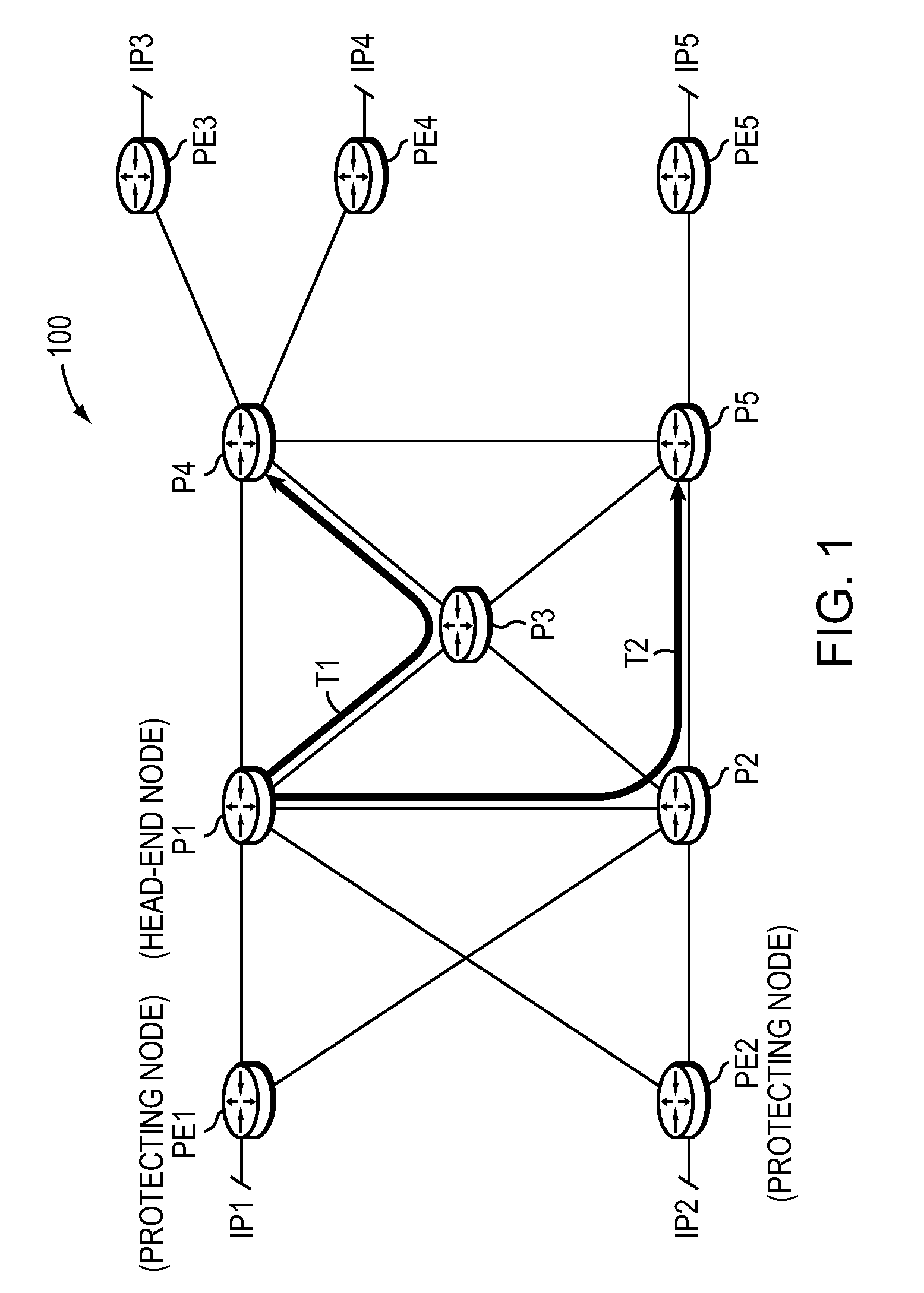 Dynamic protection against failure of a head-end node of one or more te-lsps