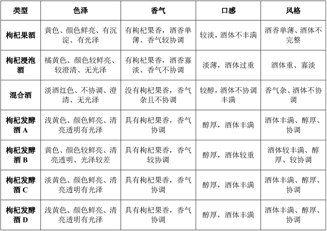 Wolfberry fermented wine and preparation method thereof