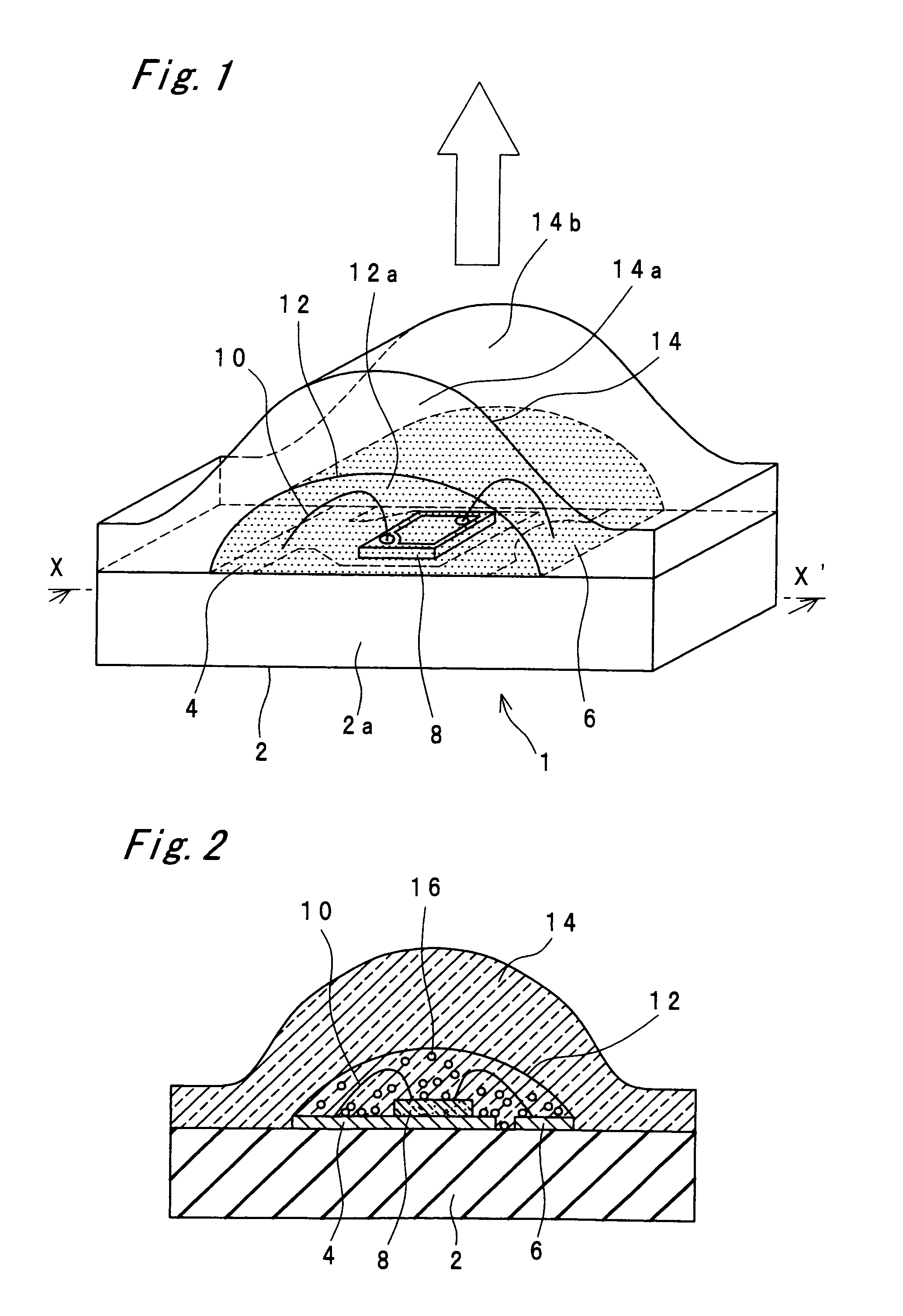 Light emitting device provided with lens for controlling light distribution characteristic