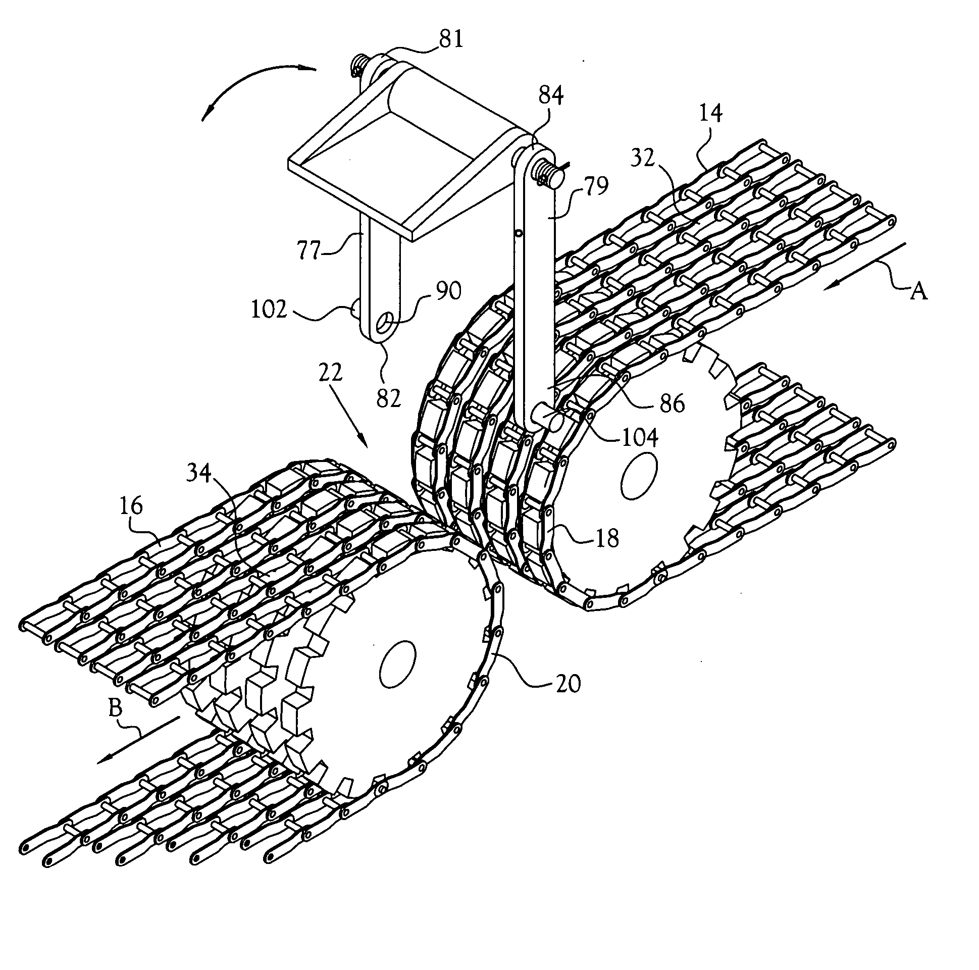 Automatic conveyor slot closure