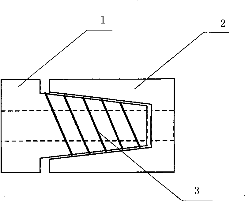 Tube head connecting piece